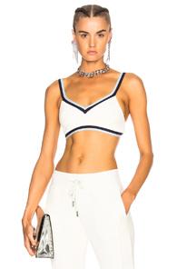 Fenty By Puma V Neck Crop Top In Neutrals