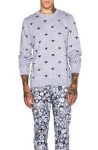 Kenzo Icons All Over Eye Print Sweatshirt In Gray