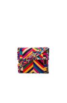 Valentino Santeria Shoulder Bag In Geometric Print,red,yellow