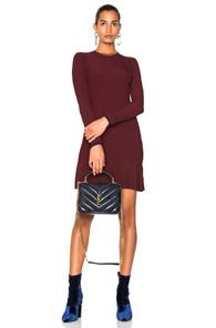 3.1 Phillip Lim Long Sleeve Pleated Dress In Red