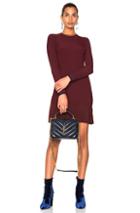 3.1 Phillip Lim Long Sleeve Pleated Dress In Red
