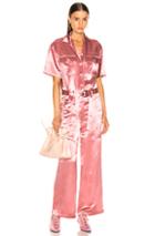 Sies Marjan Neve Satin Pocket Jumpsuit In Pink