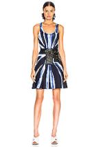 Proenza Schouler Tie Dye Knit Dress In Blue,ombre & Tie Dye
