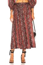 Zimmermann Bayou Draw Flare Skirt In Floral,purple,red