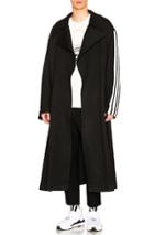 Y-3 Yohji Yamamoto Tailored Wool Coat In Black