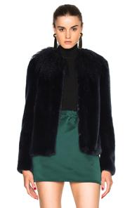 Shrimps Fifi Faux Fur Coat In Blue