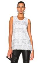Victoria Victoria Beckham Layered Vest In Floral,white