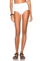 Norma Kamali Boy Side X's Bikini Bottom In White