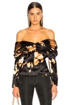 Marques ' Almeida Pleated Off Shoulder Top In Multi