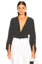 Equipment Sola Blouse In Black,polka Dots