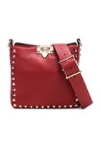 Valentino Mini Rockstud Hobo In Red