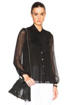 Diane Von Furstenberg Marjorie Top In Black