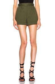Barbara Bui Pleated Shorts In Green