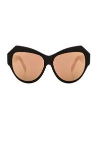 Zanzan Zazou Sunglasses In Black,metallics