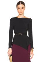 Roland Mouret Achra Top In Black
