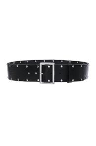 Frame Denim Studded Classic Belt In Black