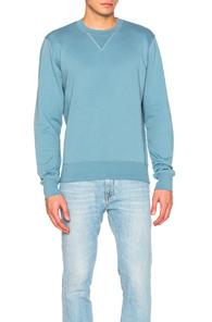 Maison Margiela Cotton Sweatshirt In Blue