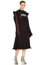 Vetements 70s Print Dress In Black