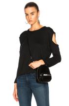 Rag & Bone/jean Slash Long Sleeve Top In Black