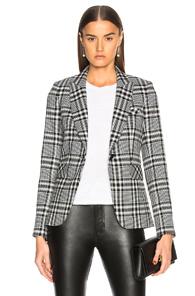 Veronica Beard Ada Dickey Jacket In Black,checkered & Plaid