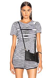 Adidas By Missoni Runners Unite Tee In Black,gray,stripes