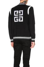 Givenchy 4g Bomber Jacket In Black,white