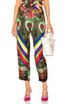 Pierre-louis Mascia Aloe Ultrawash Pant In Green,floral,red,tropical