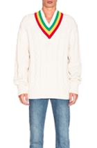 Palm Angels Tennis Sweater In Neutrals