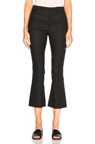 Derek Lam 10 Crosby Cropped Flare Pants In Black