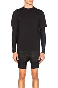 Satisfy Long Distance Long Tee In Black
