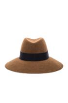 Maison Michel Kate Vintage Large Hat In Brown