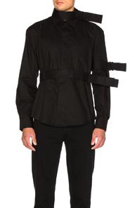 Craig Green Cotton Strap Shirt In Black