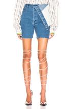 Y Project Asymmetric Short In Denim Medium