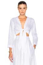 Lisa Marie Fernandez Tie Top In White