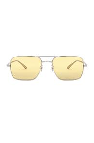 Oliver Peoples X The Row Victory La Sunglasses In Metallic,yellow
