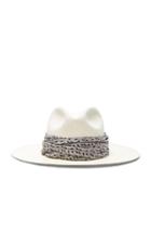 Janessa Leone Marine Short Brimmed Panama Hat In Neutrals