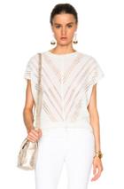 Adam Lippes Embroidered Muscle Tee In White