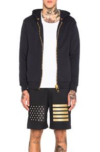 Palm Angels Maxi Puller Hoodie In Blue