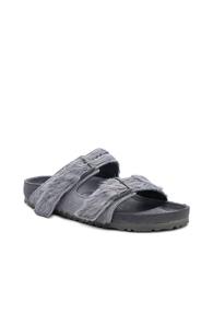 Rick Owens X Birkenstock Cow Hair Arizona In Gray