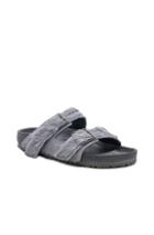 Rick Owens X Birkenstock Cow Hair Arizona In Gray
