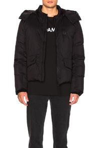 Oamc Compression Down Jacket In Black