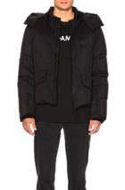 Oamc Compression Down Jacket In Black