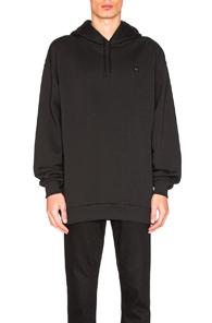 Acne Studios Yala Face Hoodie In Black