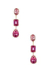 Jennifer Behr Allanah Earrings In Pink,metallic
