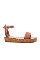K Jacques Suede Thalloire Sandals In Brown