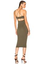 T By Alexander Wang Modal Spandex Strappy Cami Tank Dress In Green
