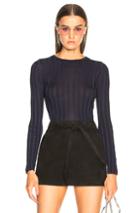 Acne Studios Sita Long Sleeve Top In Blue