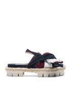 No. 21 Knot Front Espadrille Sandal In Blue,red