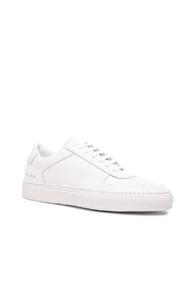 Common Projects Leather Bball Low Sneakers In White