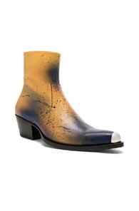 Calvin Klein 205w39nyc Leather Tex C In Brown,blue